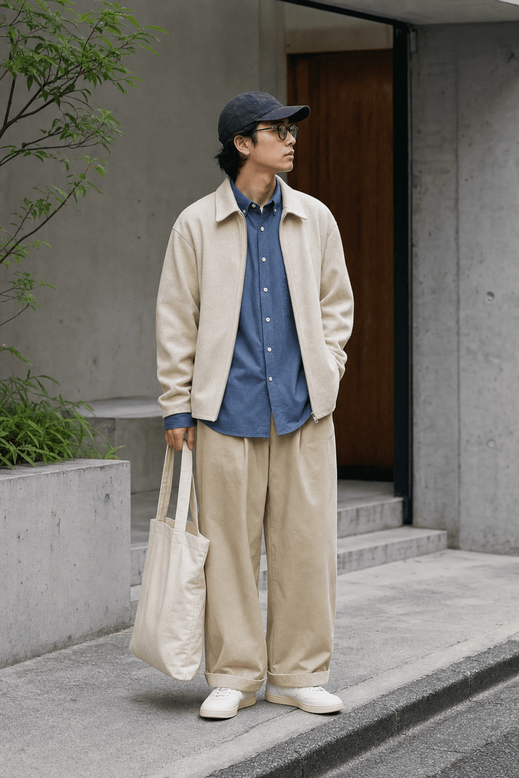 city boy Japanese fashion outfit example