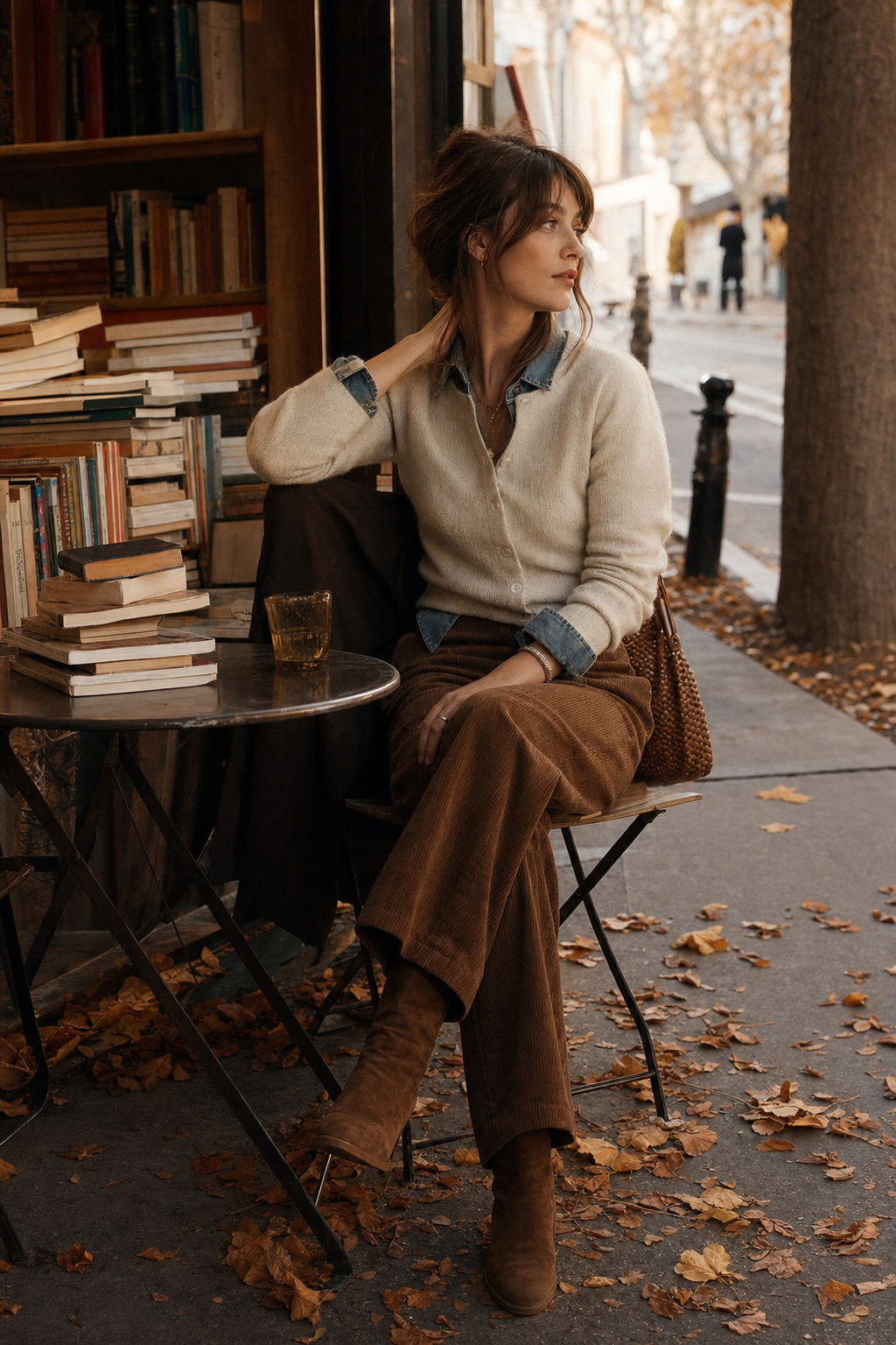 Jane Birkin Autumn generated editorial look
