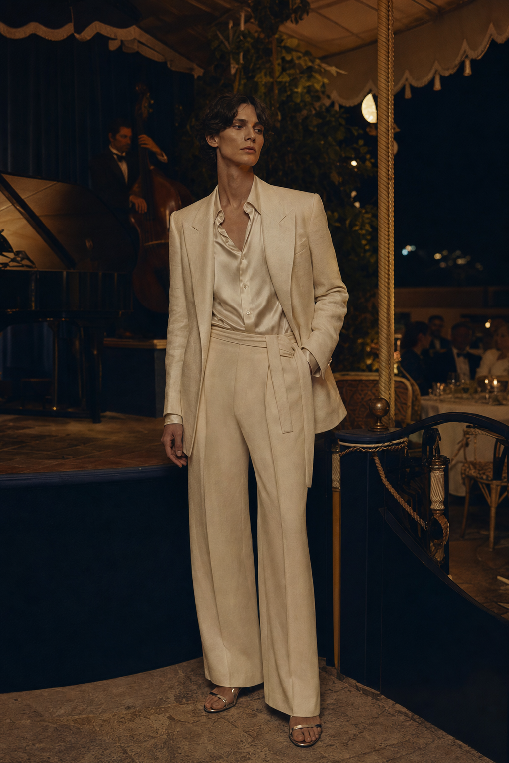 Marlene Dietrich Summer generated editorial look