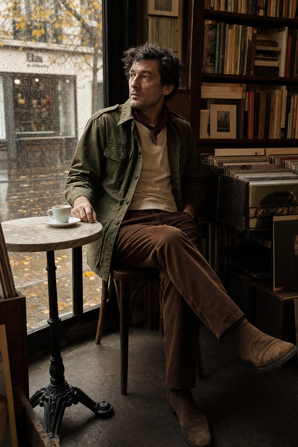 Serge Gainsbourg Autumn generated editorial look