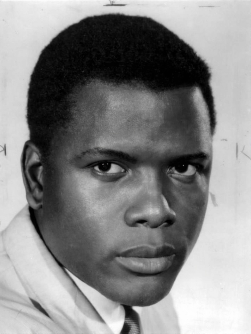 Real reference photo for Sidney Poitier: Sidney Poitier, 1967 CBS portrait